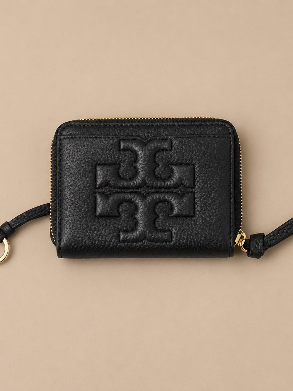 Tory Burch Bomb T-Zip Coin Case- Navy